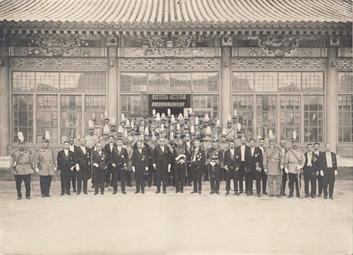 徐世昌就职总统合影