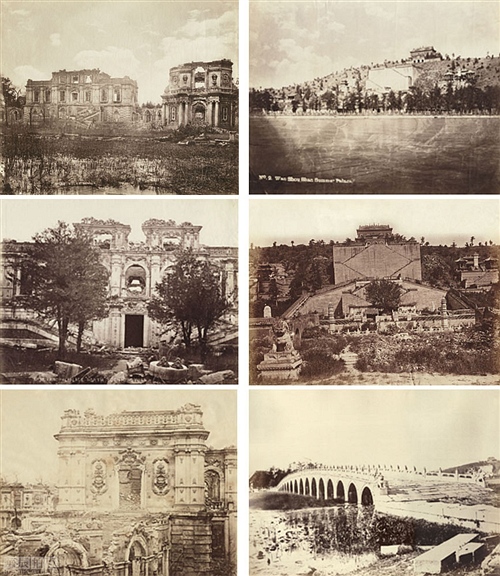 要拍卖的圆明园等照片