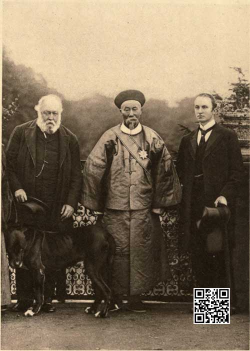 李鸿章和沙士伯雷及寇松的合影