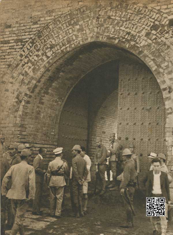 1937年8月1日日军把守的广安门