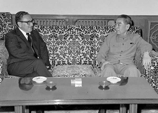 基辛格和周总理会谈