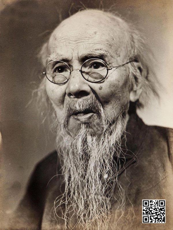 new-qibaishi 郑景康拍摄的非常少见一张齐白石肖像