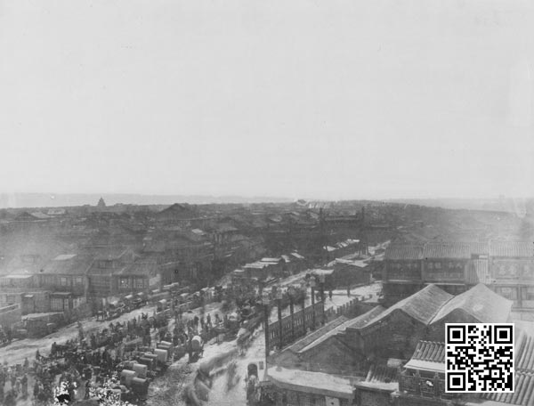 佚名拍摄的前门大街